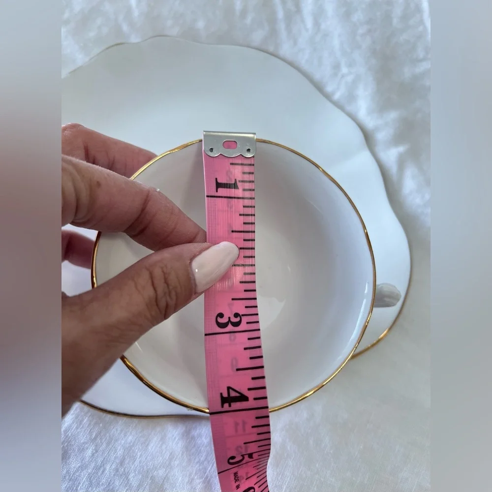 Royal Vale | Set Of 5 | Bone China Snack Plate & Cup Sets | England #6601 White - Picture 7 of 7